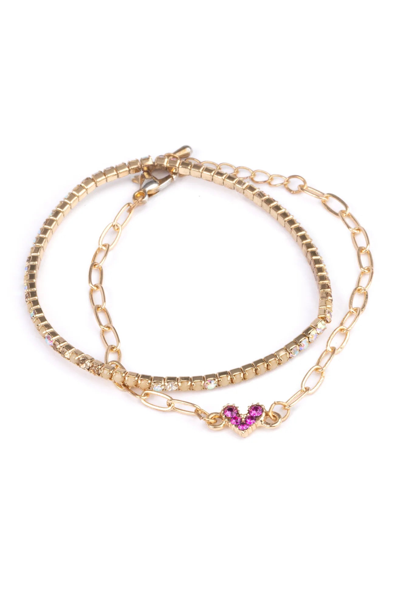 Boutique Chic Linked with Love Bracelet 2pc.