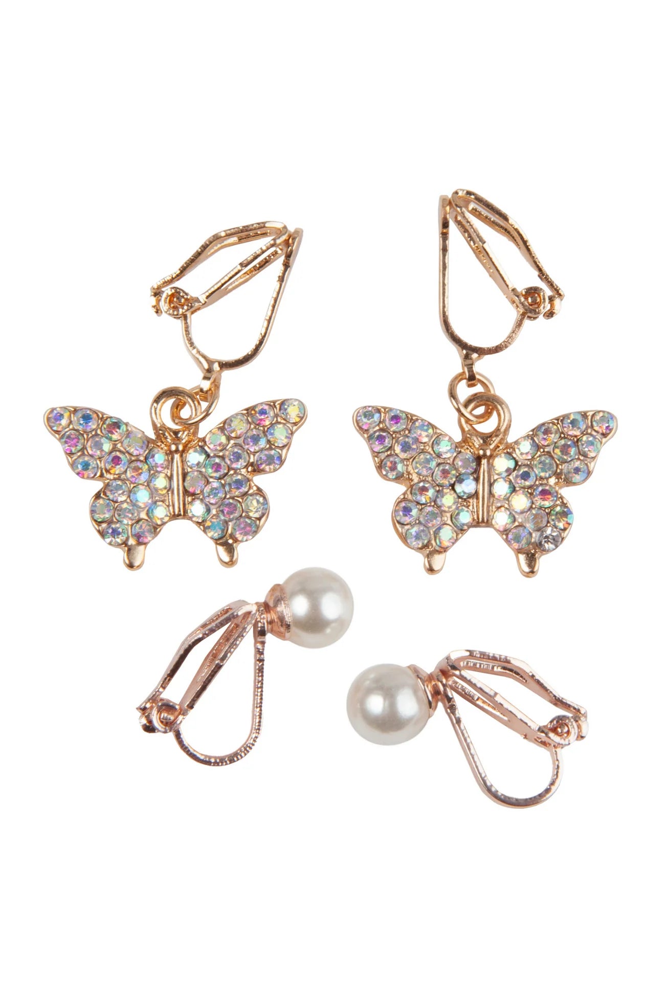 Boutique Butterfly Clip On Earrings 2 Sets