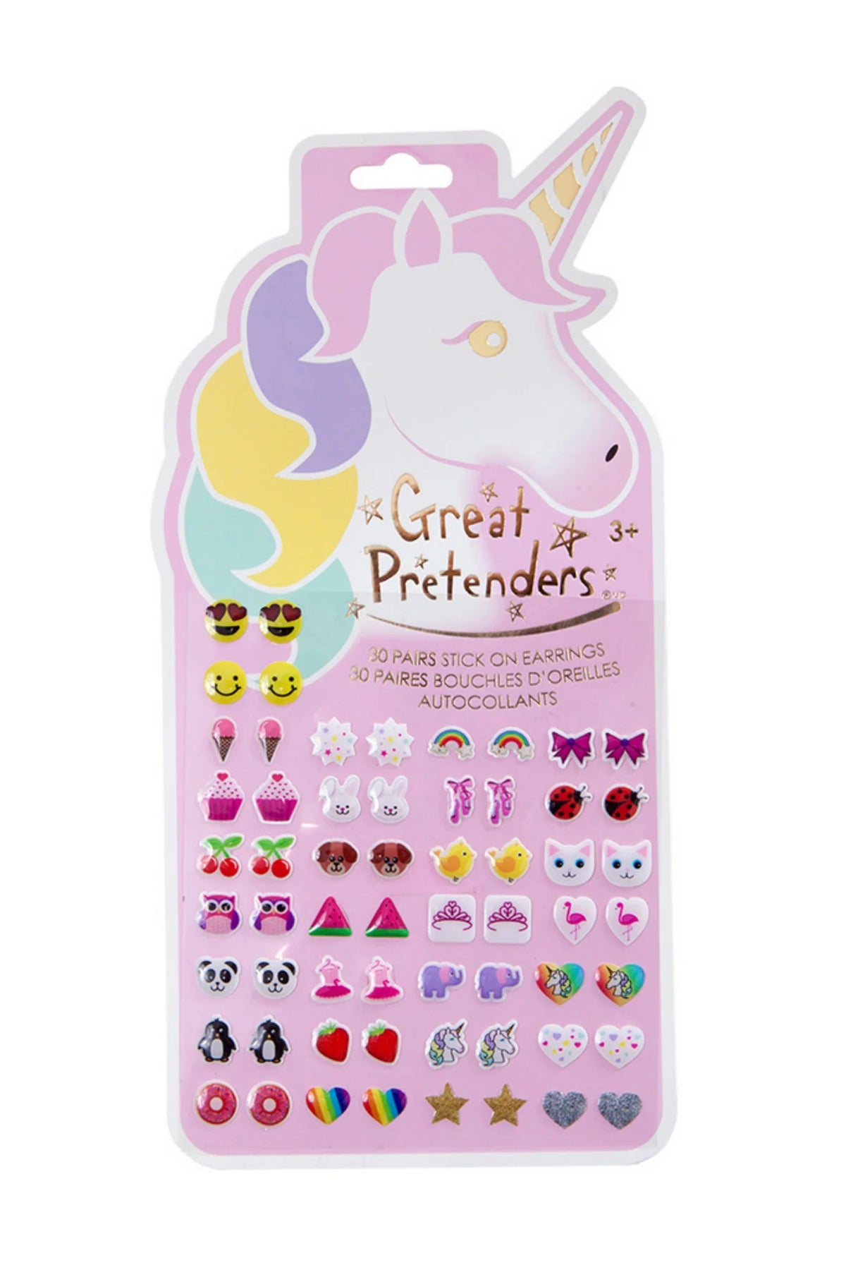 87503 Unicorn Sticker Earrings 30 pairs