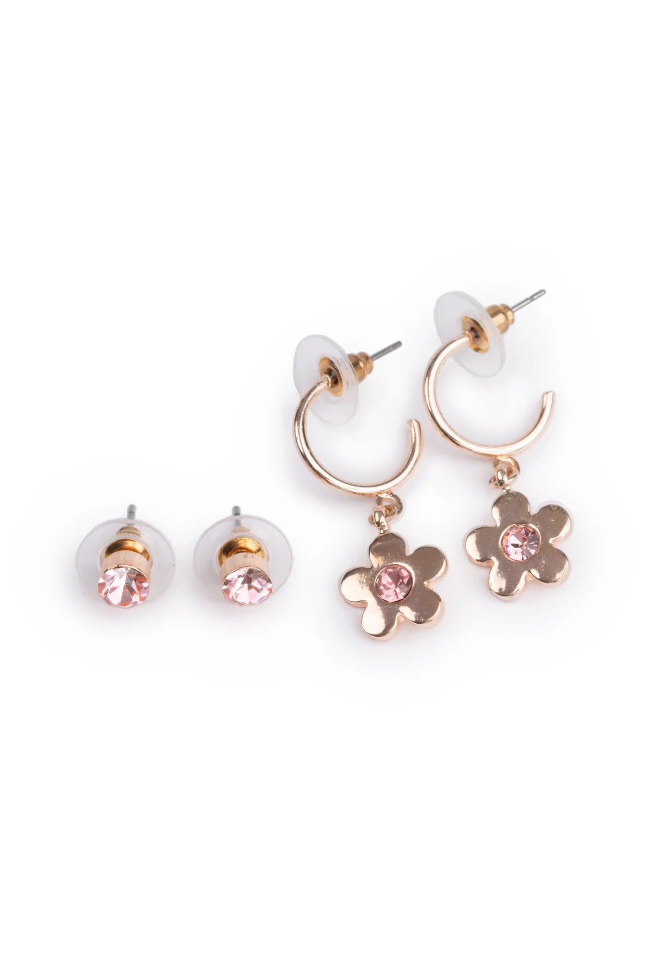 Boutique Chic Bejewelled Blooms Earrings 2 pair