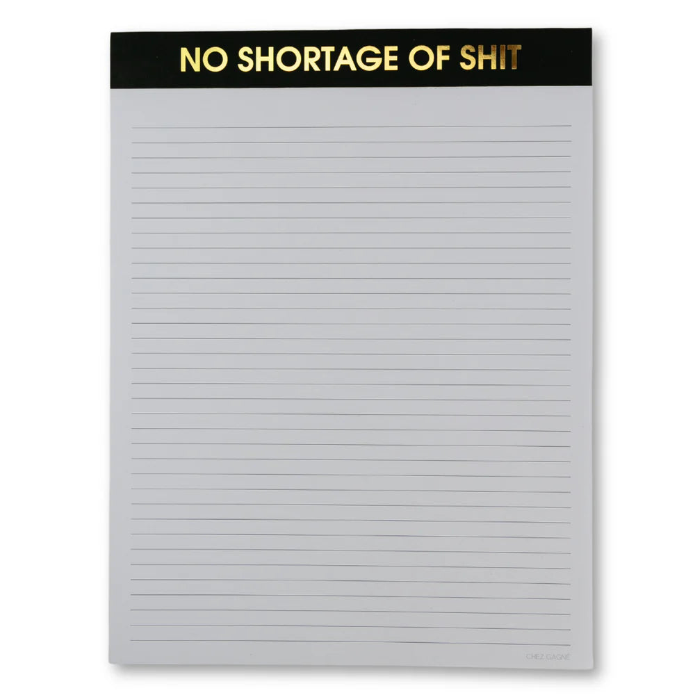 Large Memo Notepad | No Shortage Of Shit