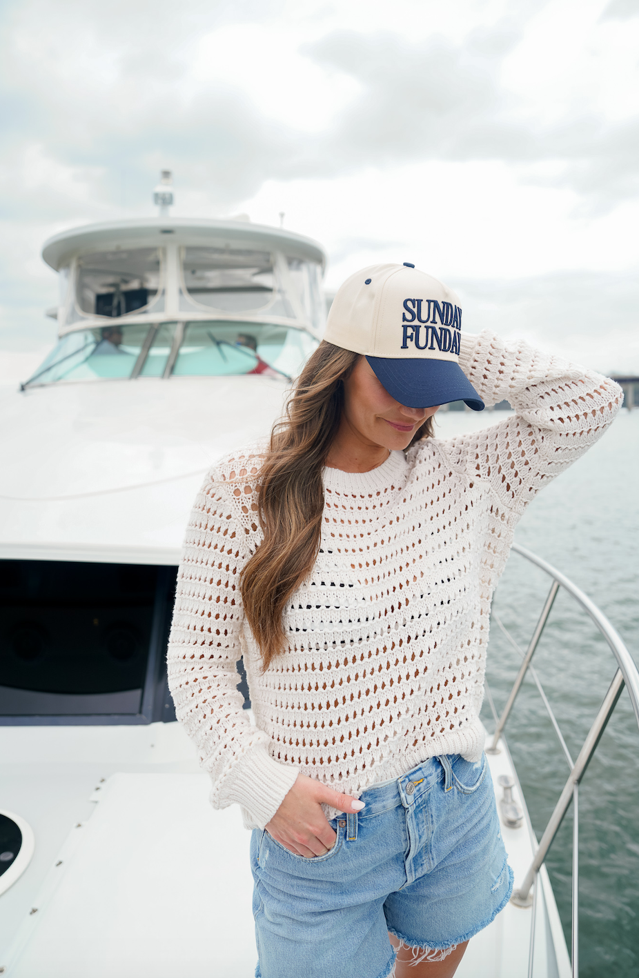 KENZKUSTOMZ Sunday Funday Vintage Trucker Hat | Navy