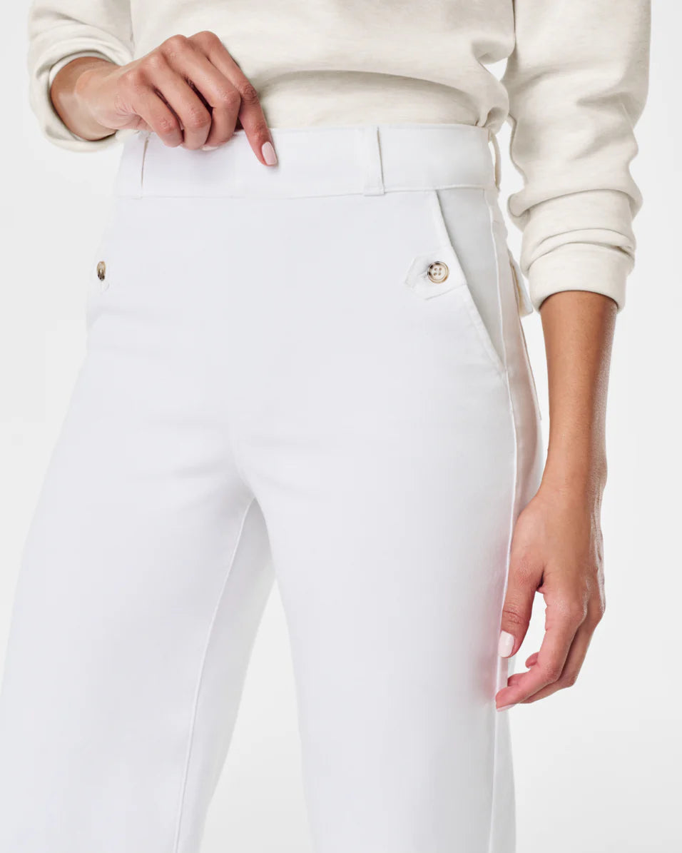 Spanx Stretch Twill Cropped Pant | Bright White