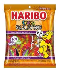Haribo Halloween Crazy Skeletons  4oz.