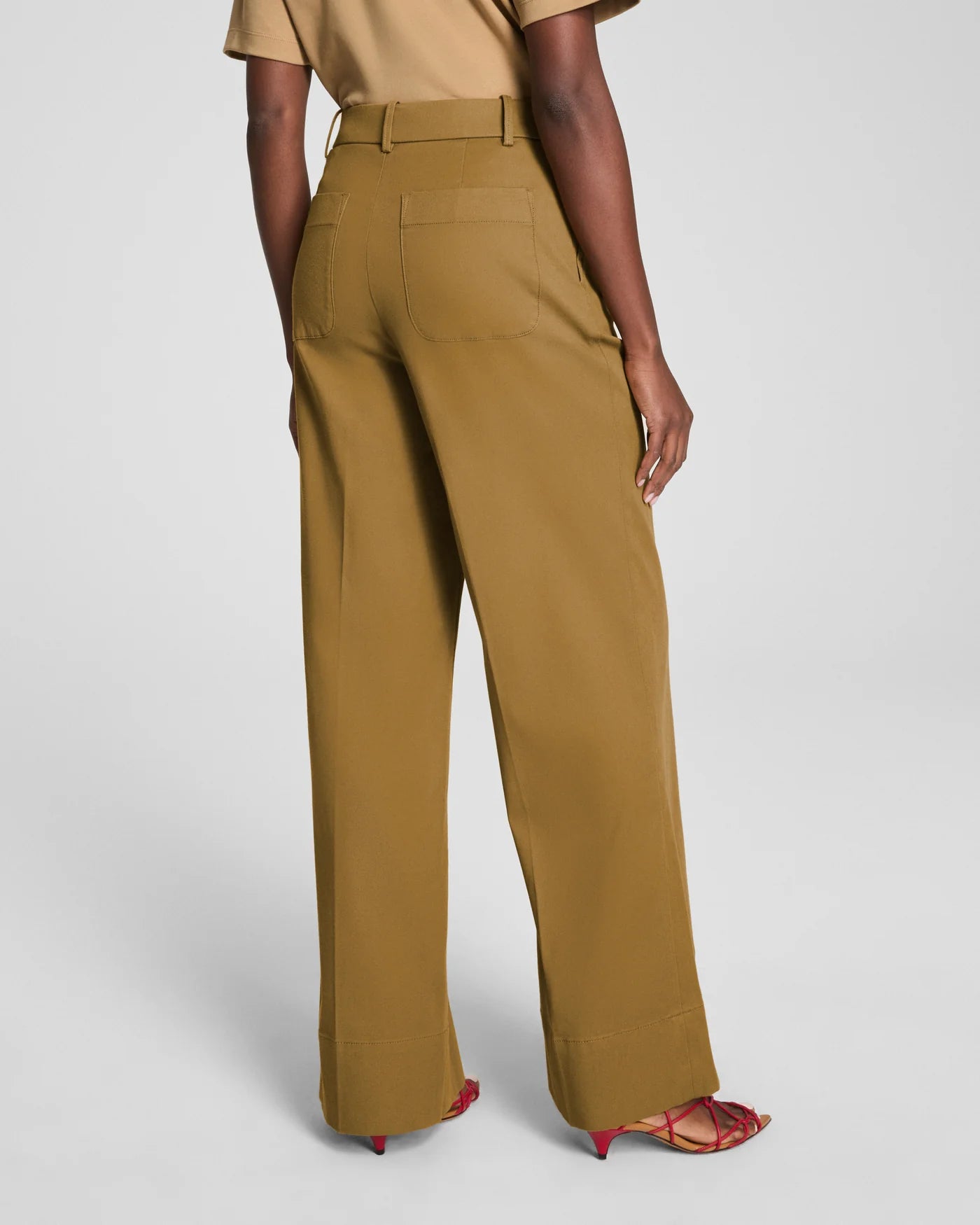 Spanxsupersmooth Stretch Twill Cropped Wide Leg Pant | Flax – The Spanxsupersmooth Stretch Twill Cropped Wide Leg Pant | Flax – The