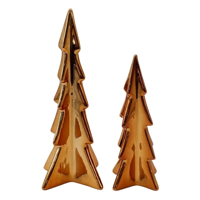 25PXF080-2S Set of 2 Bronze Standup Trees