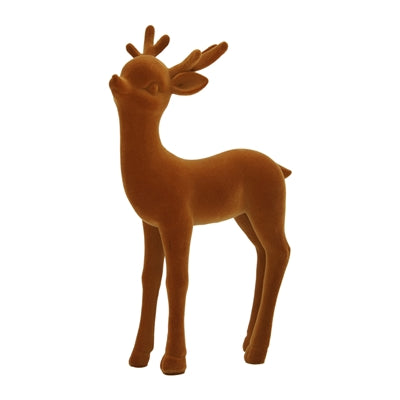 25PXF927 Standing Yellow Ochre Porcelain Deer