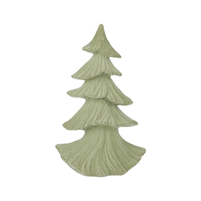 25PXF944 Short Velvet Green Layered Resin Tree