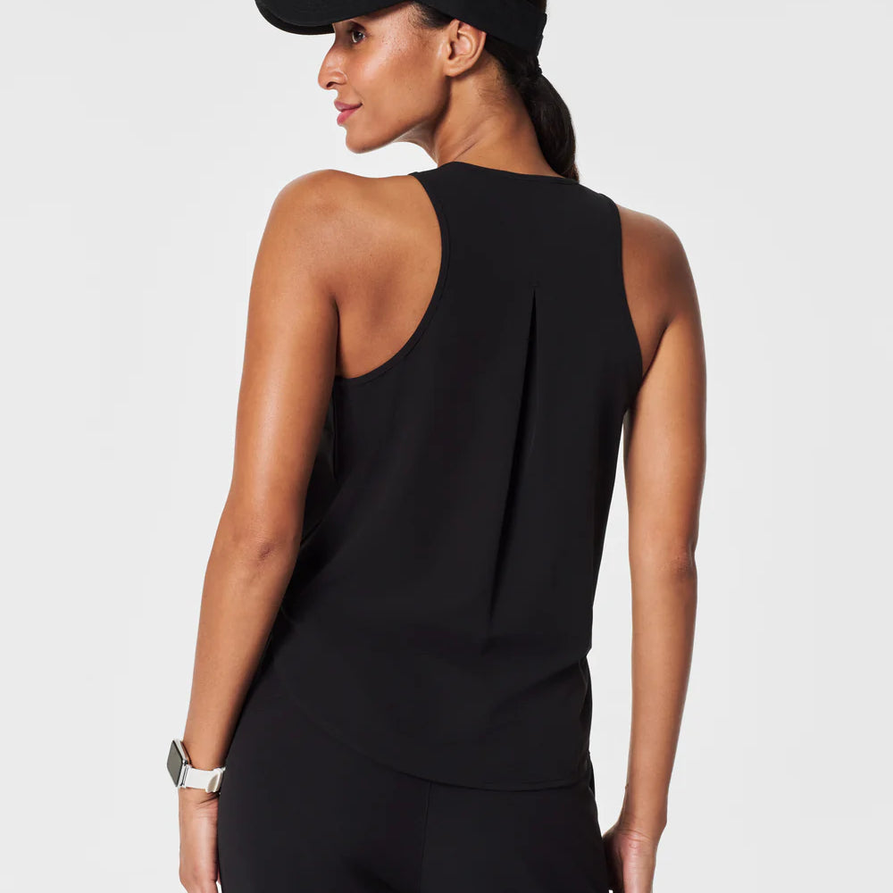 
                      
                        Spanx On The Move Curved Hem Tank | Black
                      
                    