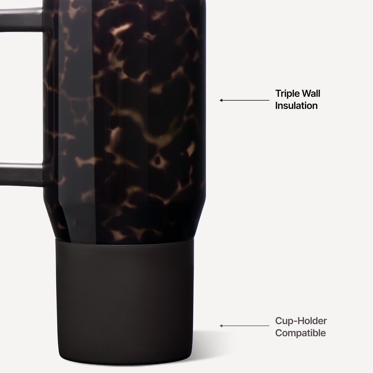 Mocha Tortoise HydroJug 20 oz Traveler Tumbler