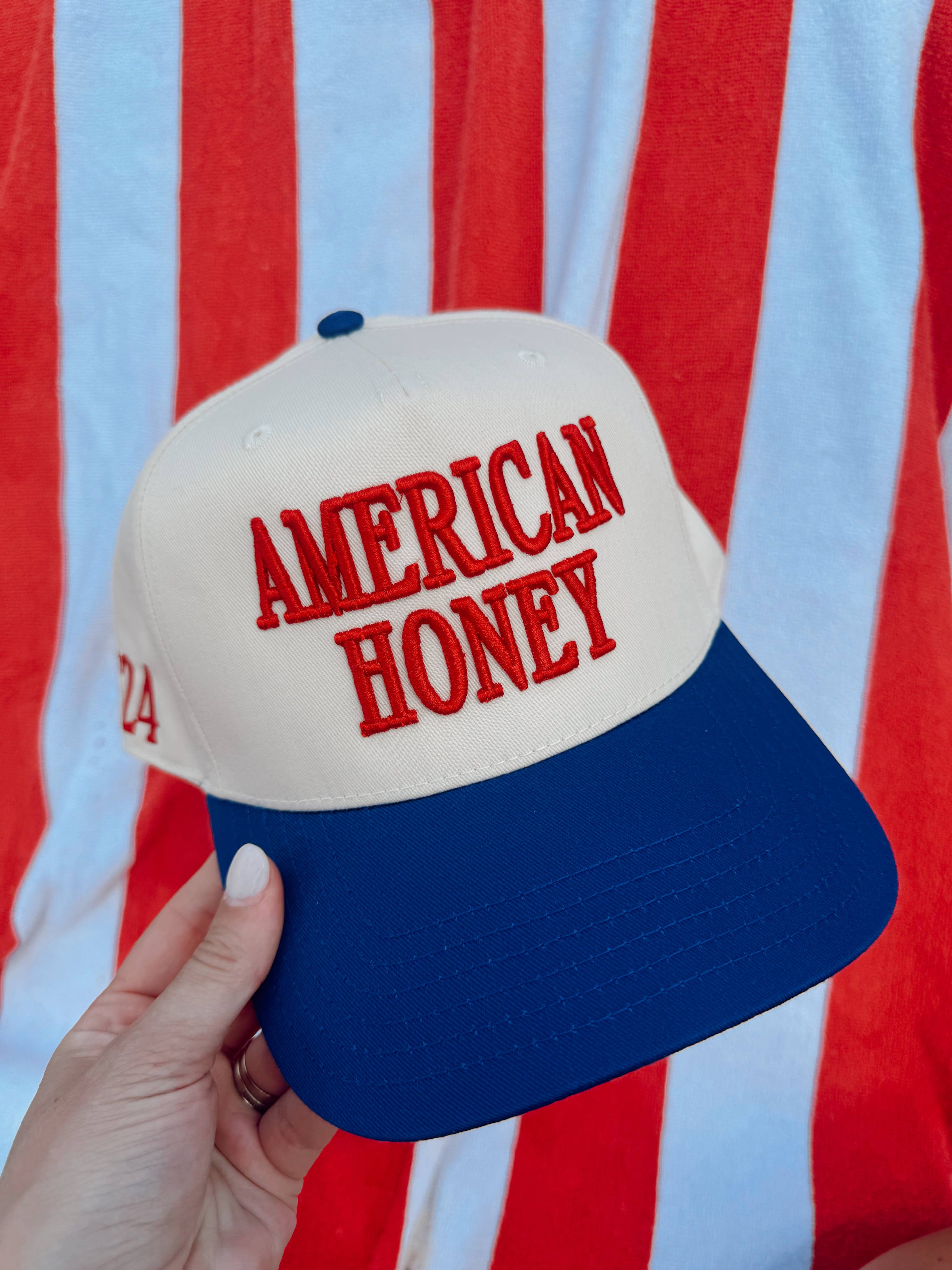 KENZKUSTOMZ American Honey Trucker Hat | Red/Blue