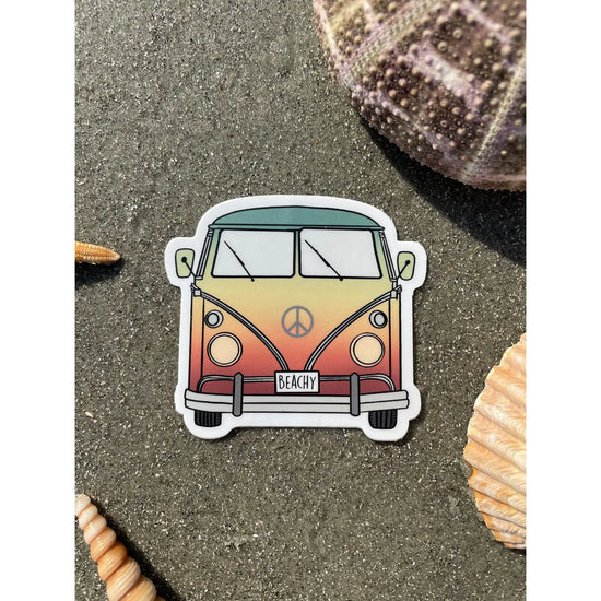 Beachy Van Sticker