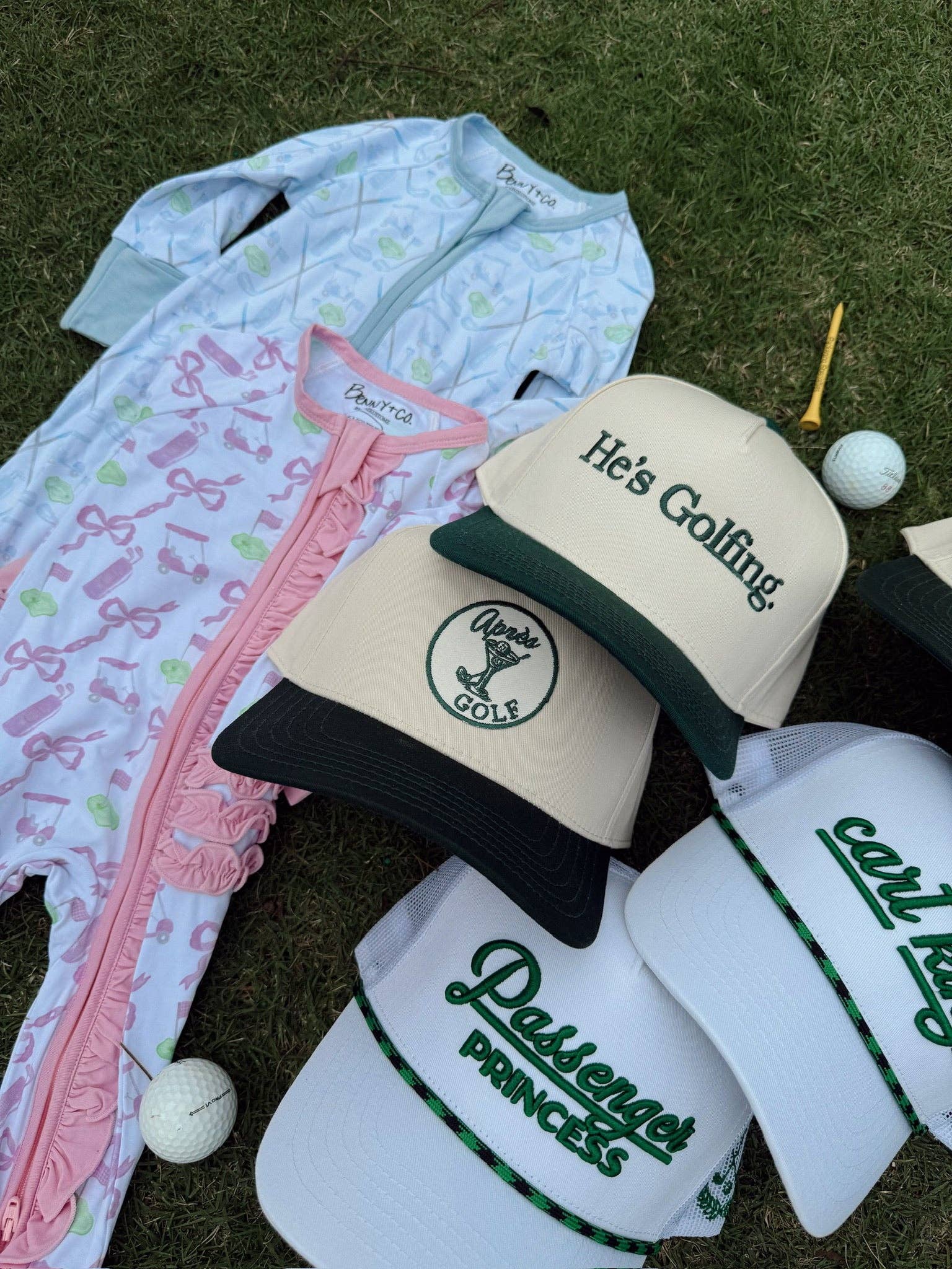 KENZKUSTOMZ He's Golfing | Green Vintage Trucker Hat