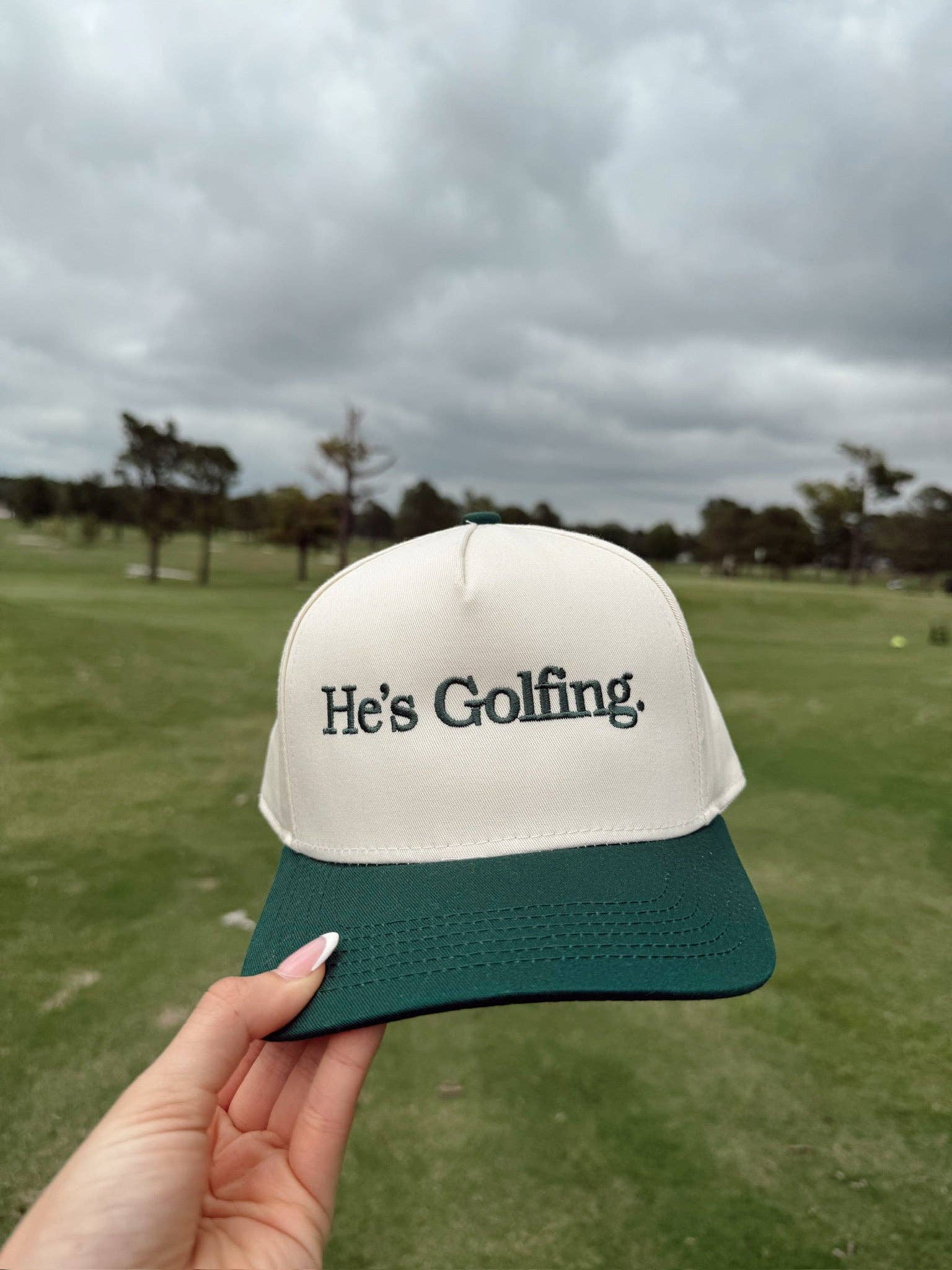 KENZKUSTOMZ He's Golfing | Green Vintage Trucker Hat