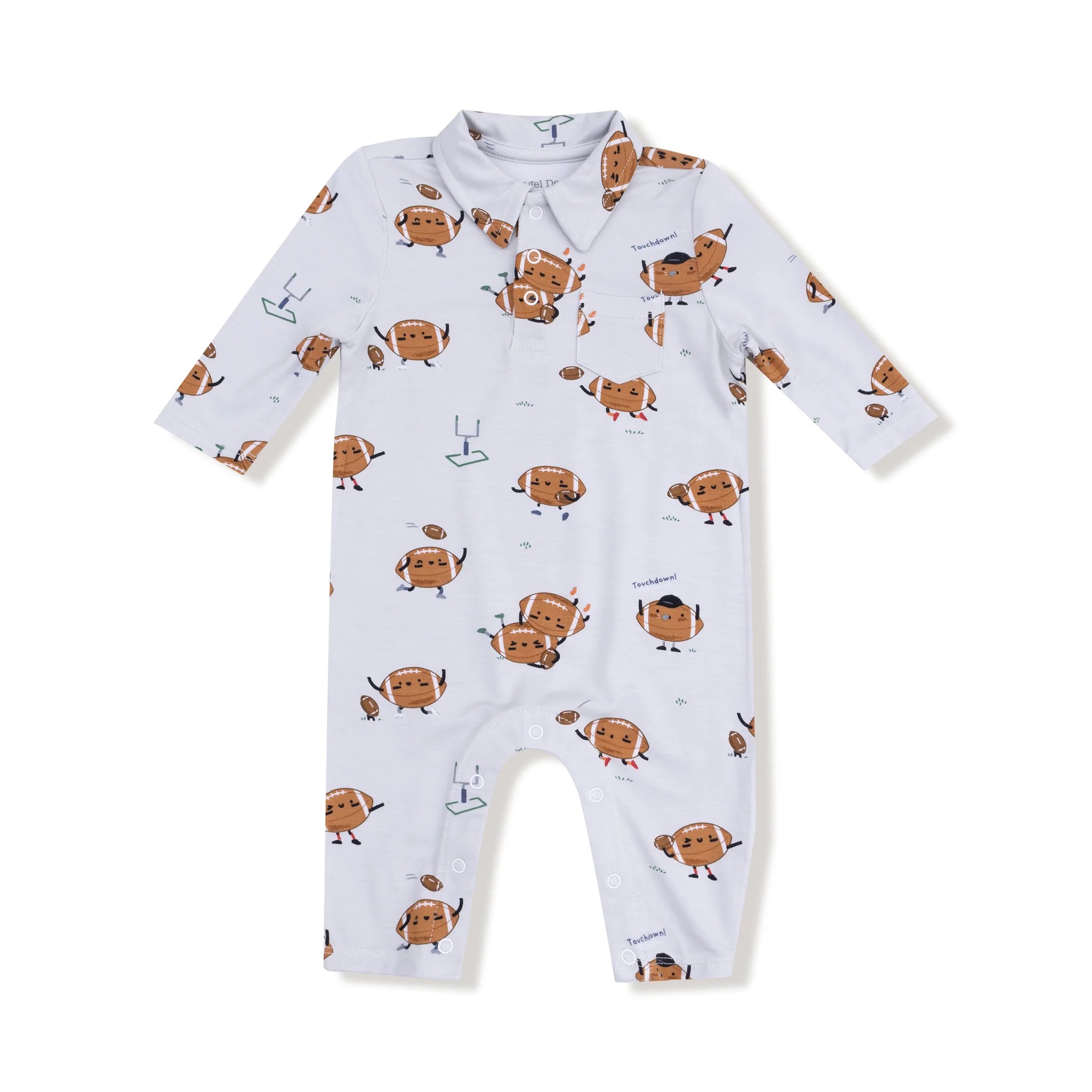 Angel Dear Polo Romper | Footballs Playing Football