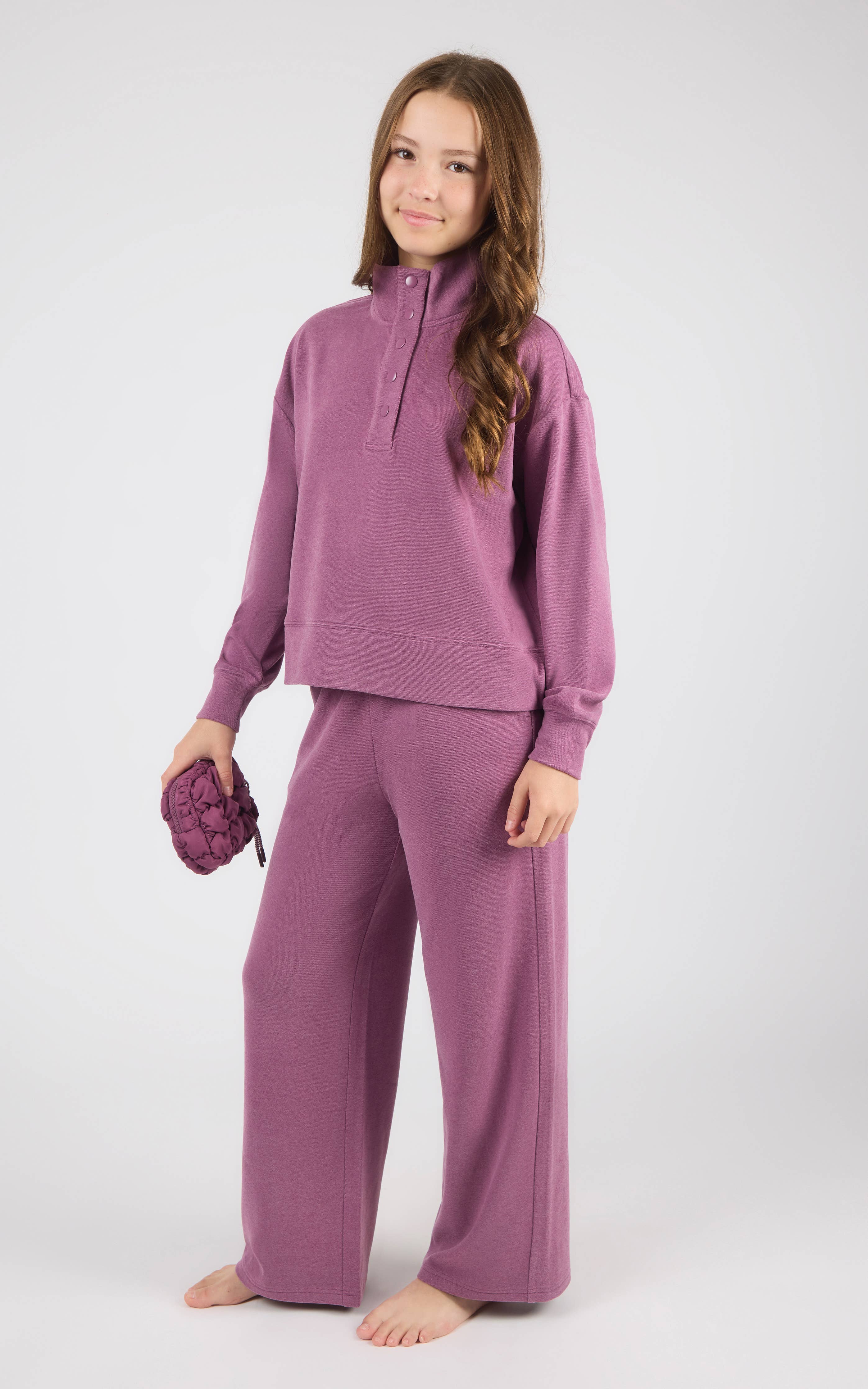 Tween Girls Mock Neck Pullover Set | Berry Conserve