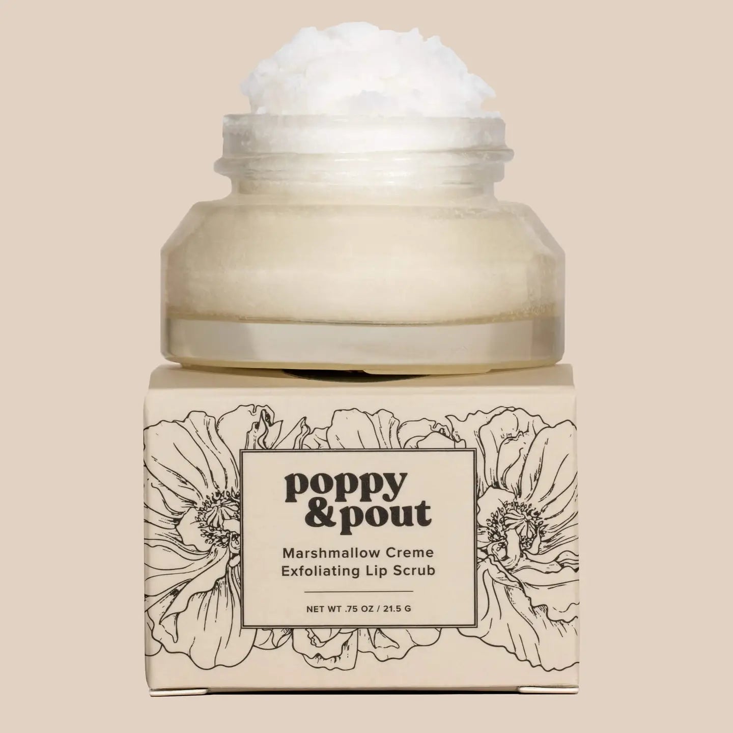 Poppy & Pout Lip Scrub | Marshmallow Cream