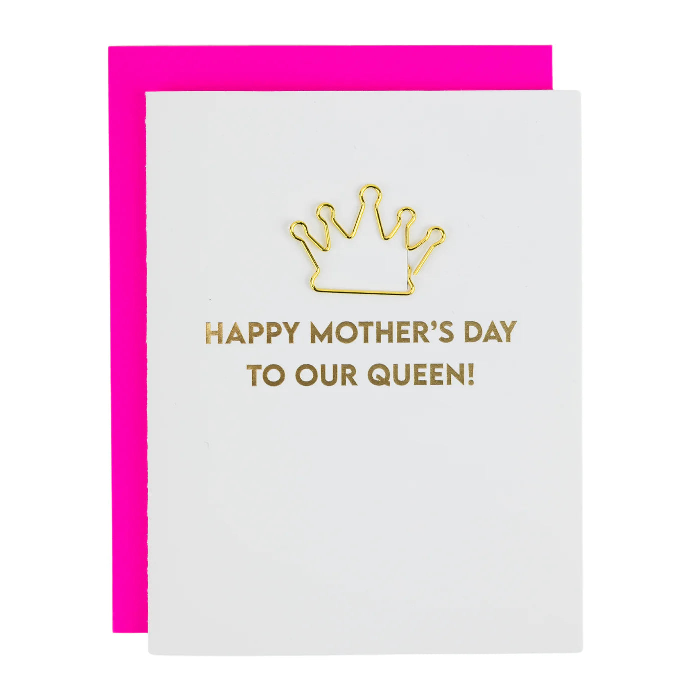 Happy Mothers Day To Our Queen Letterpress Card