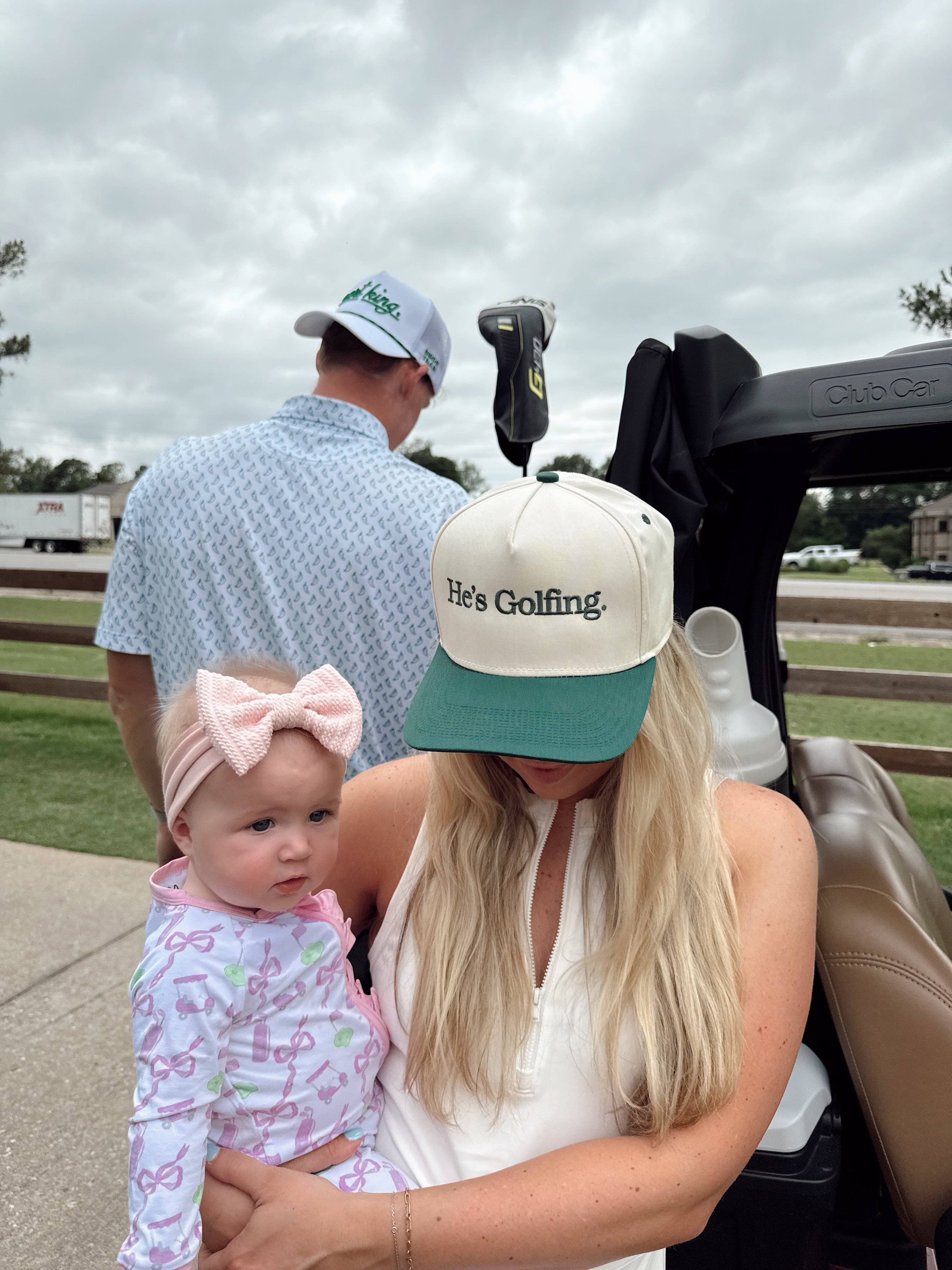 KENZKUSTOMZ He's Golfing | Green Vintage Trucker Hat