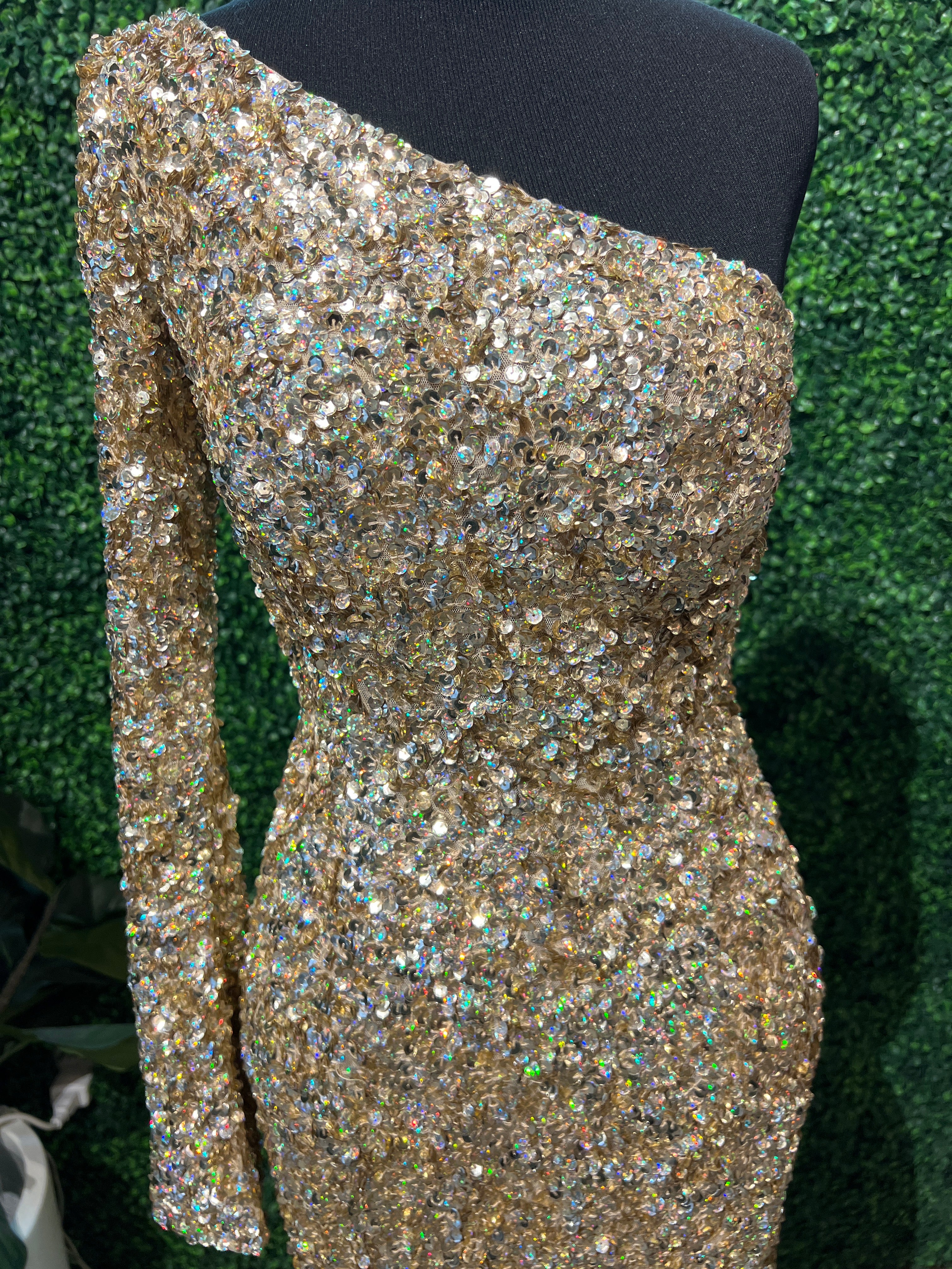 Prom Dress 54797 | Light Gold