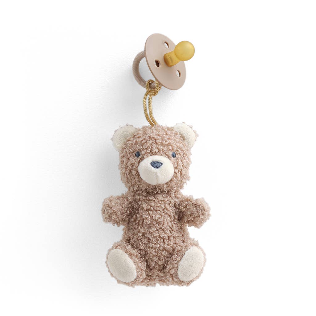 Bitzy Pal Natural Rubber Pacifier & Plush | Bear