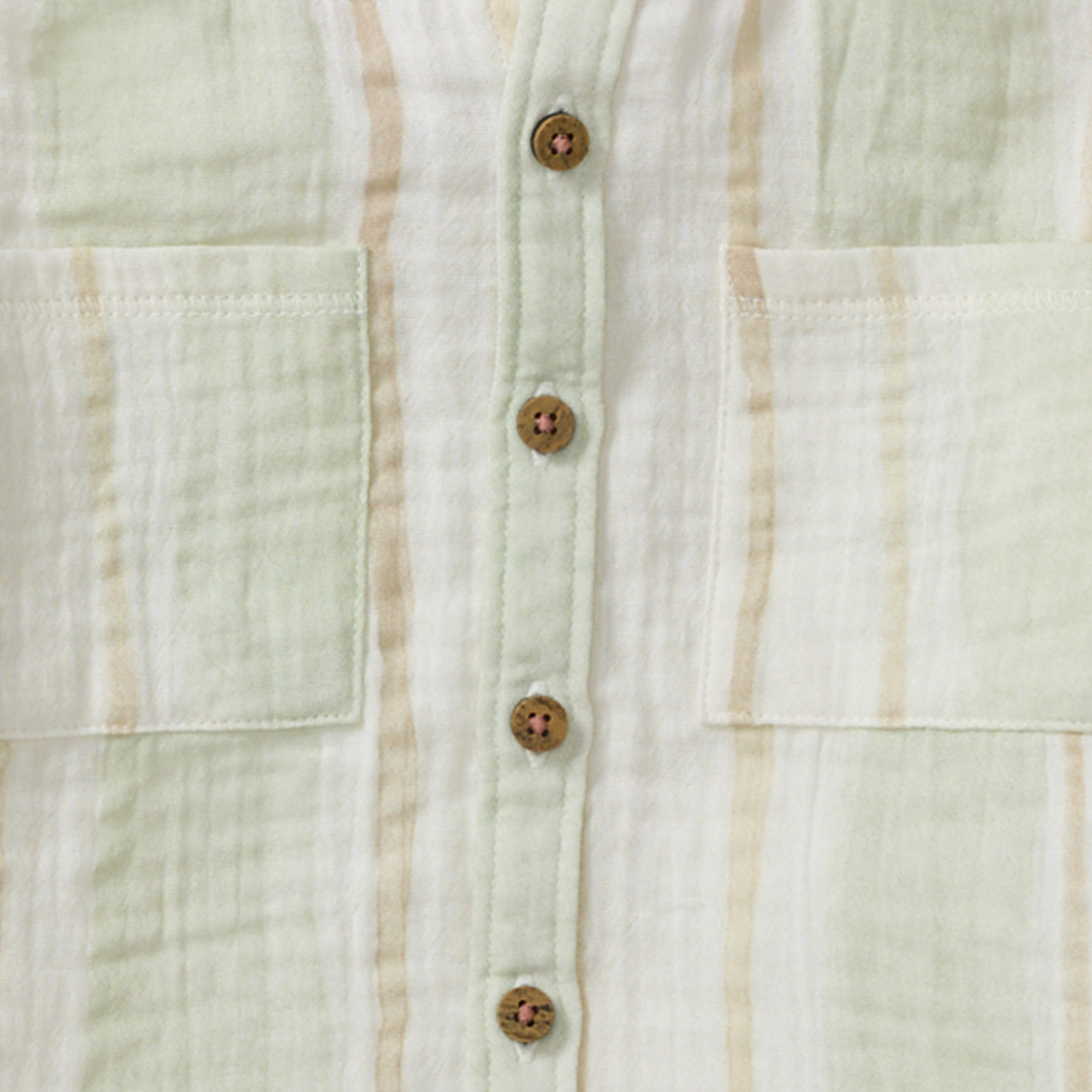 Pacific Stripe Hooded Shirt & Shorts Set | Green