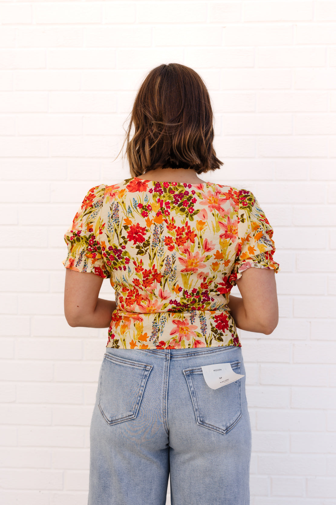 Sabine Floral Top | Yellow Multi