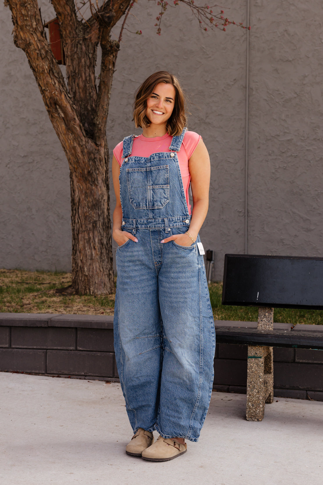 We The Free Good Luck Barrel Overalls | Ultra Light Beam