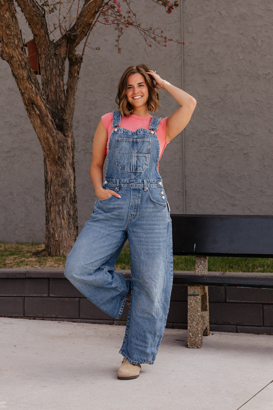 We The Free Good Luck Barrel Overalls | Ultra Light Beam