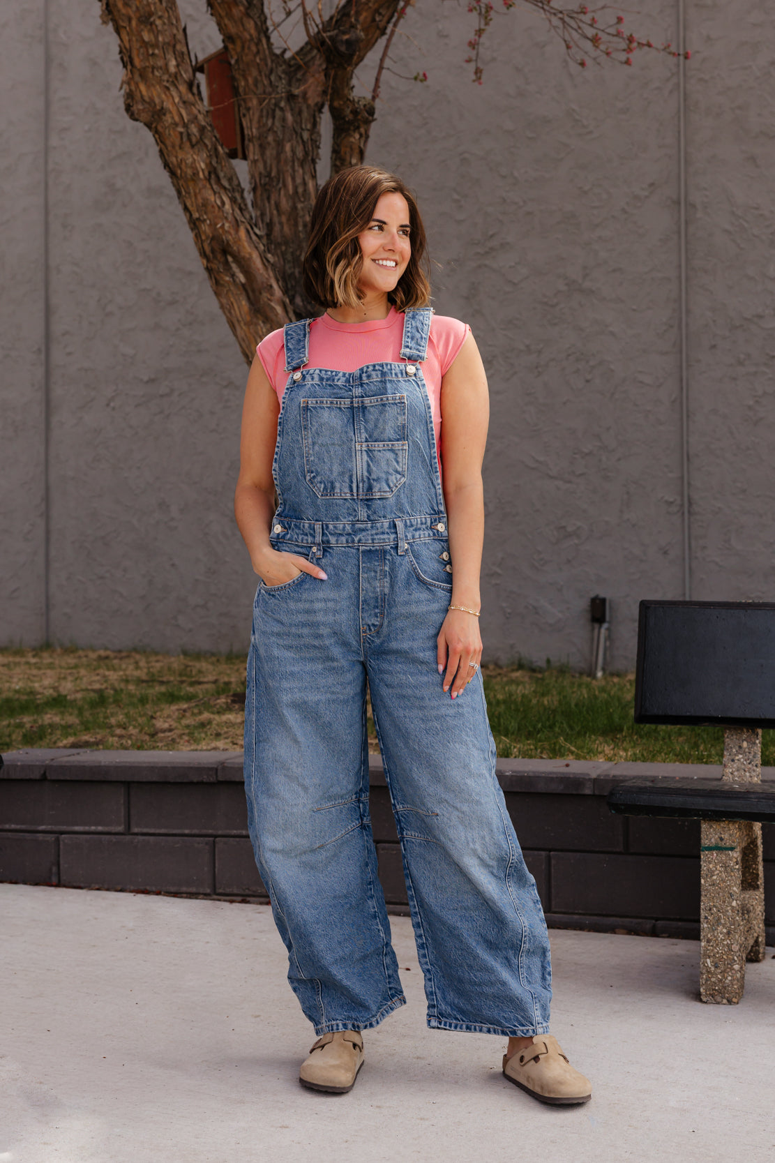 We The Free Good Luck Barrel Overalls | Ultra Light Beam