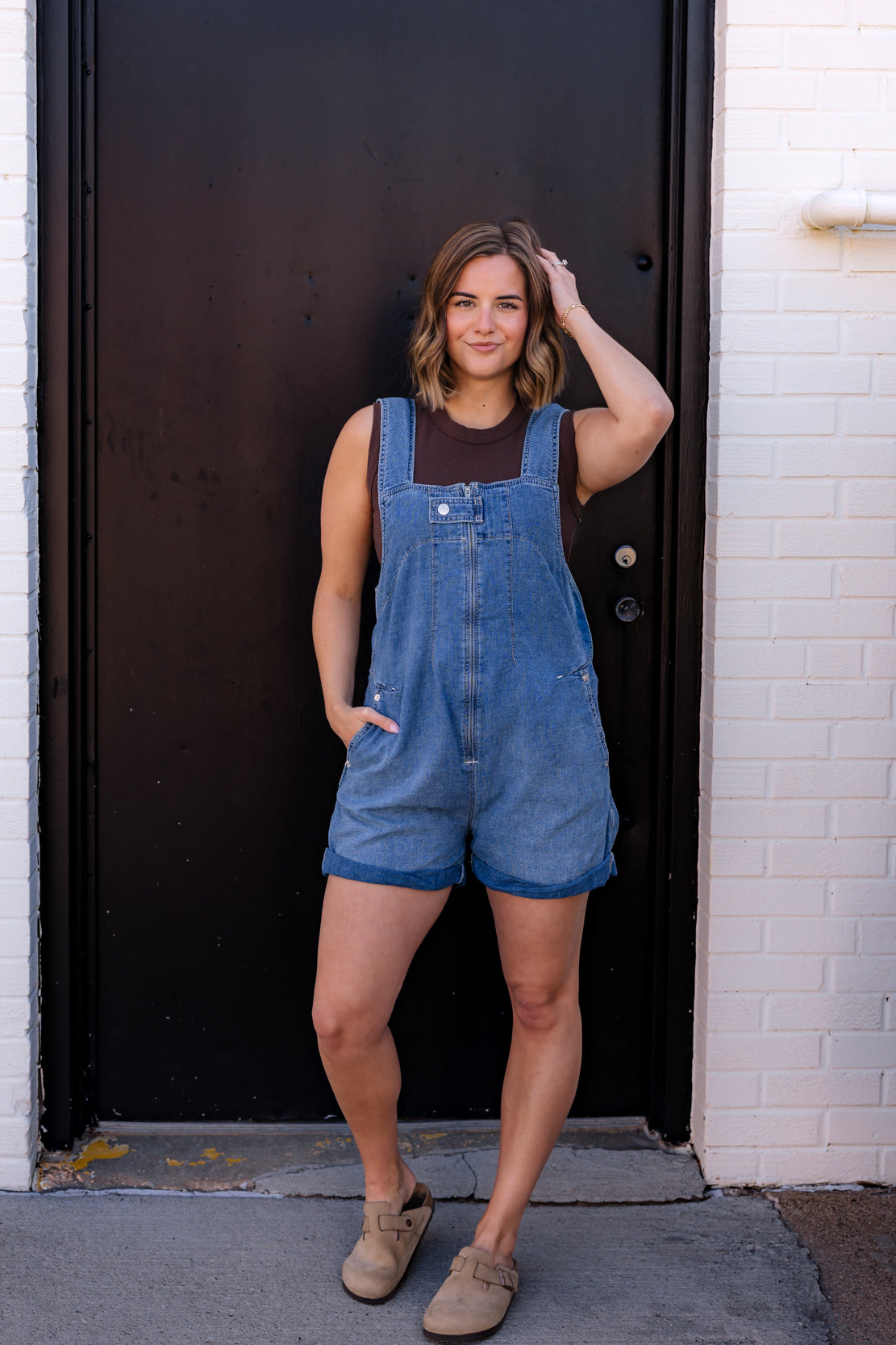 We The Free Jude Shortalls | Mid Indigo
