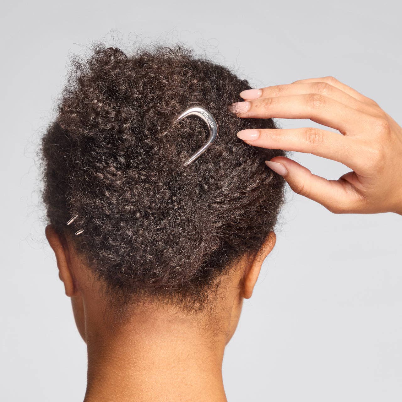 Metal French Hair Pin | Silver