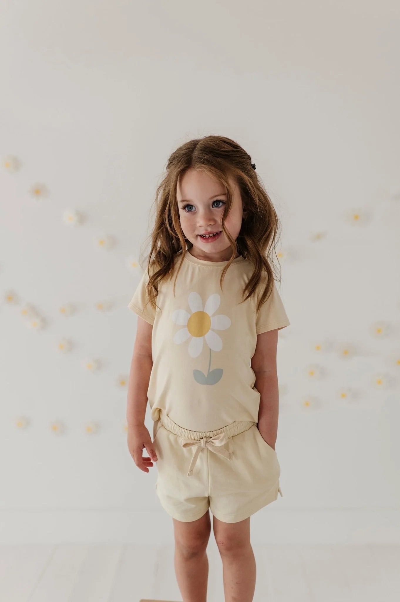 Babysprouts Girl's Short Sleeve Tee | Golden Daisy