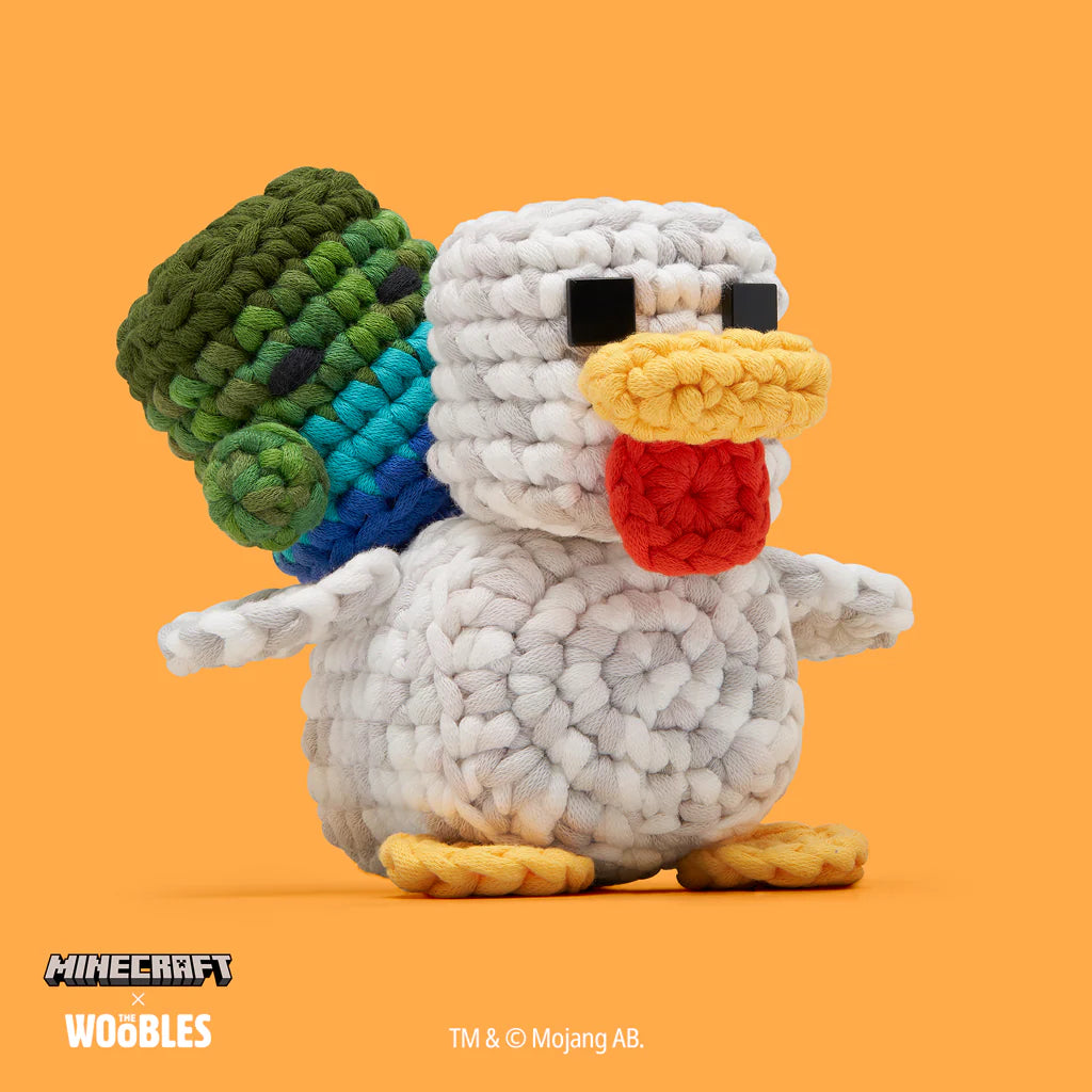 The Woobles Crochet Kit | Minecraft Chicken Jockey