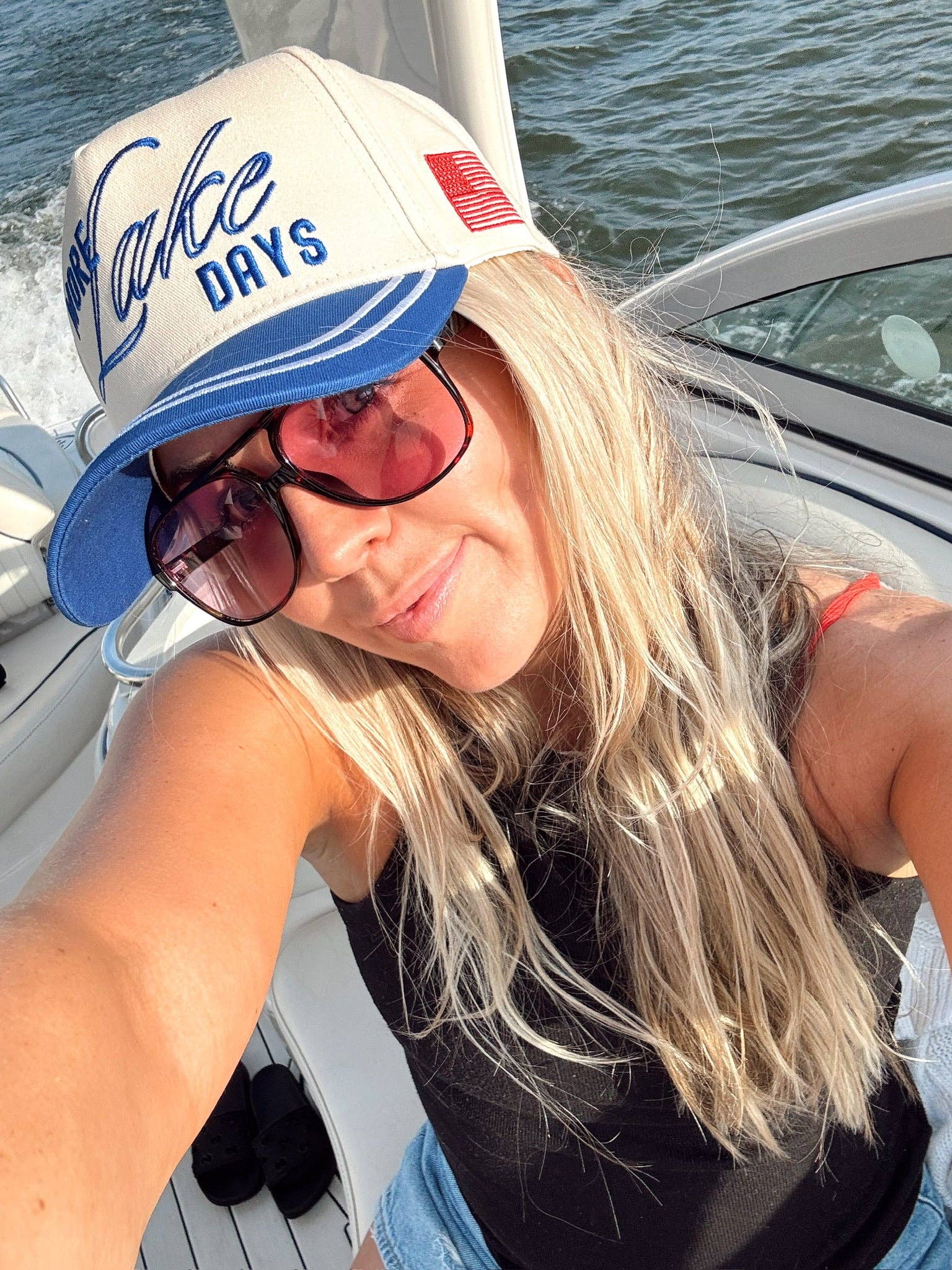 KENZKUSTOMZ Lake Days Trucker Hat | Royal Blue