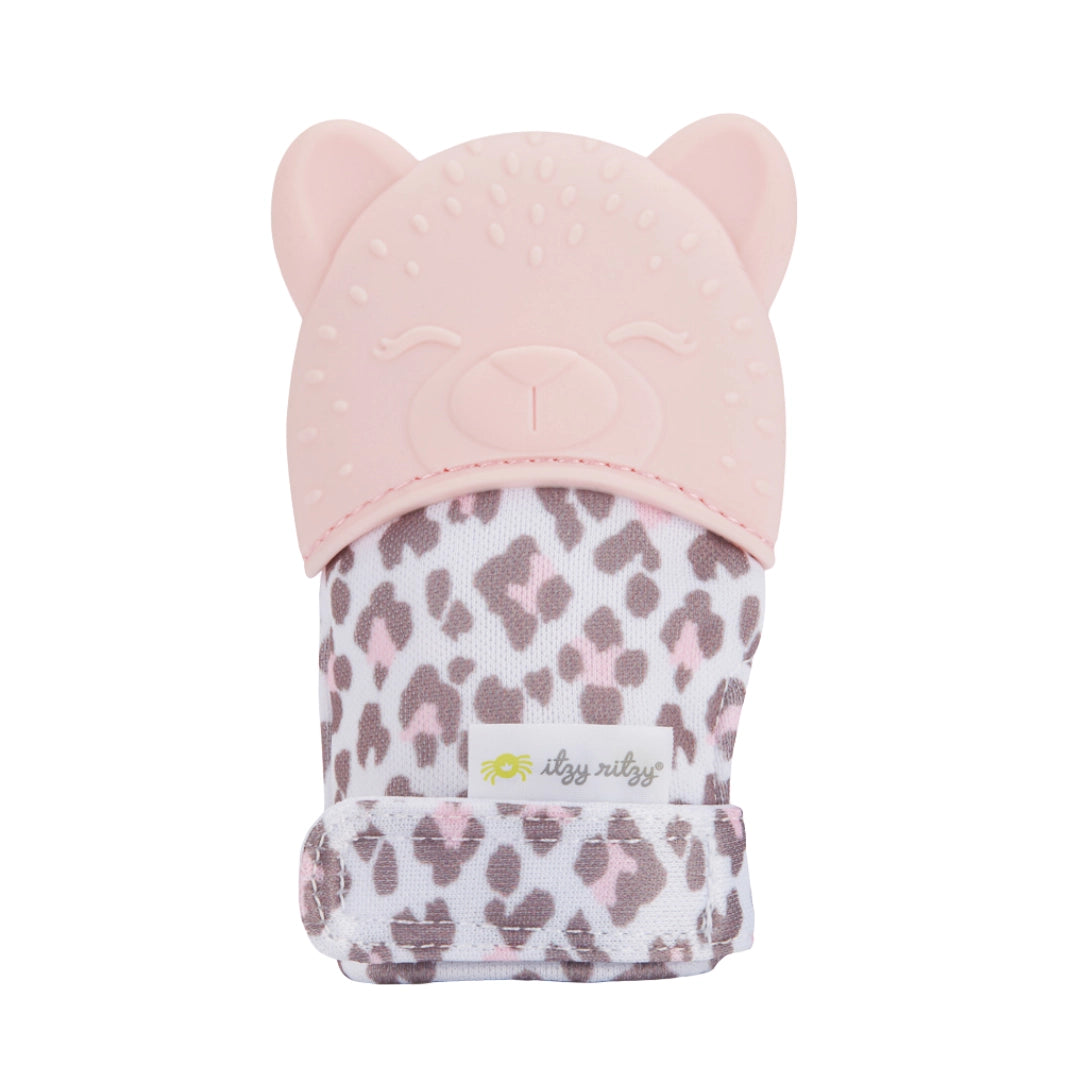 Itzy Mitt Silicone Teething Mitts | Leopard