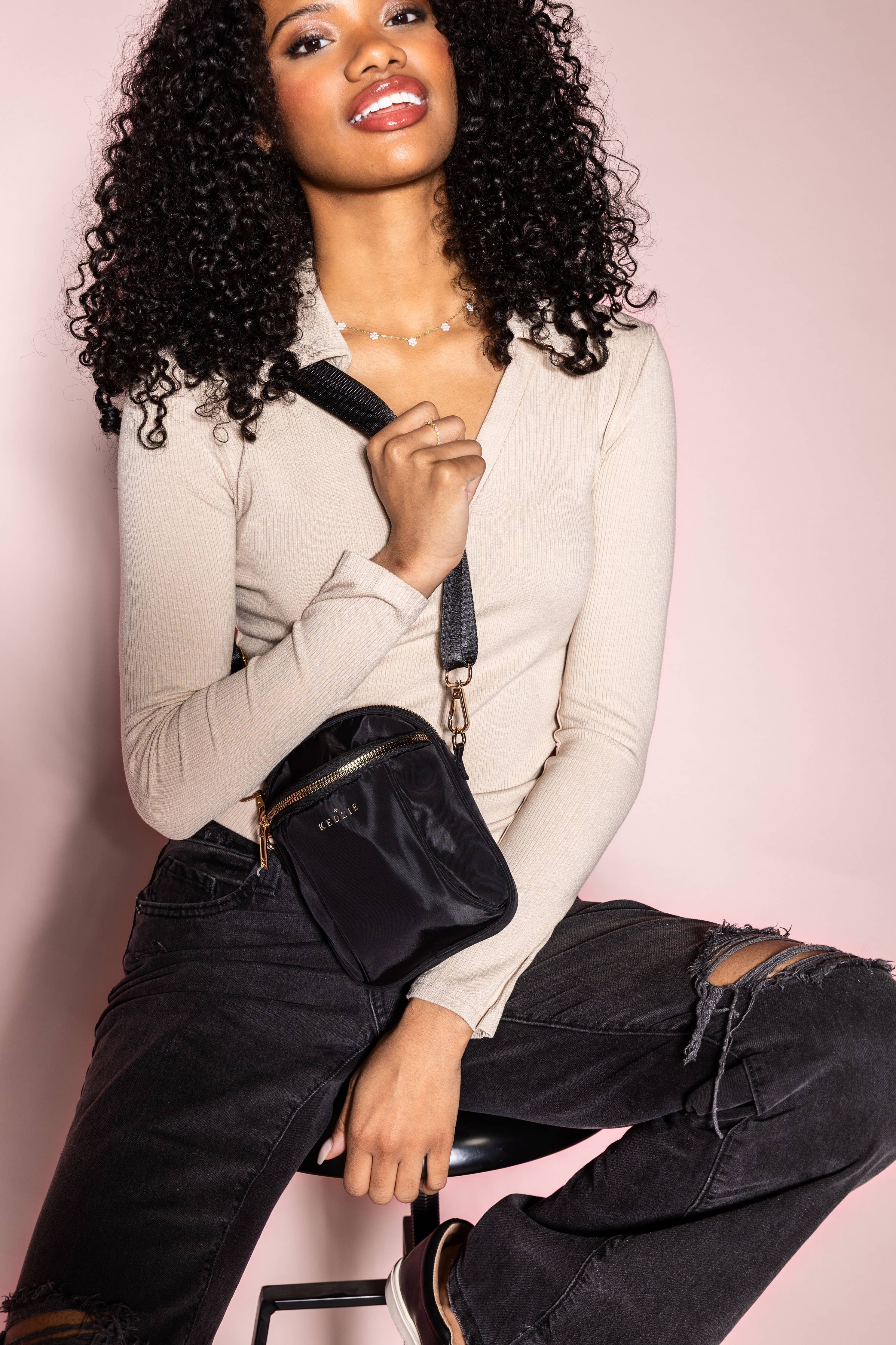 Kedzie Midtown Crossbody | Black