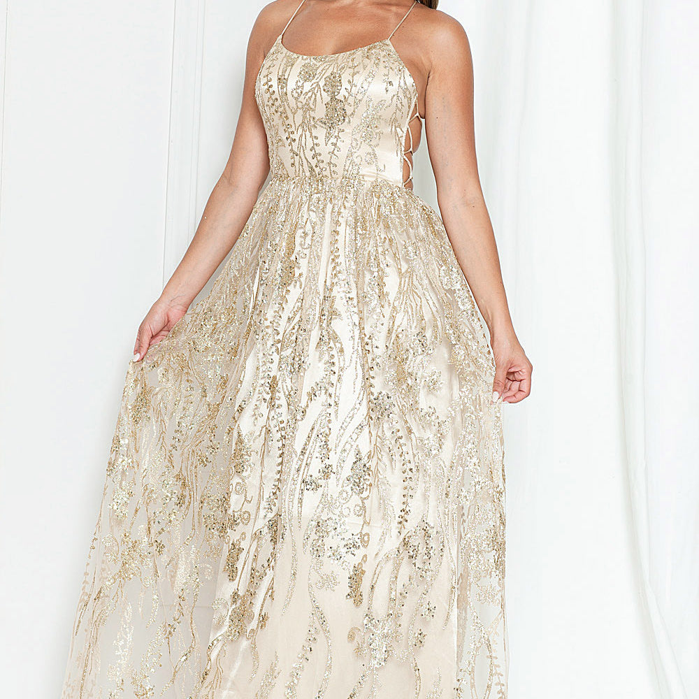 Prom Dress MF21919 | Gold