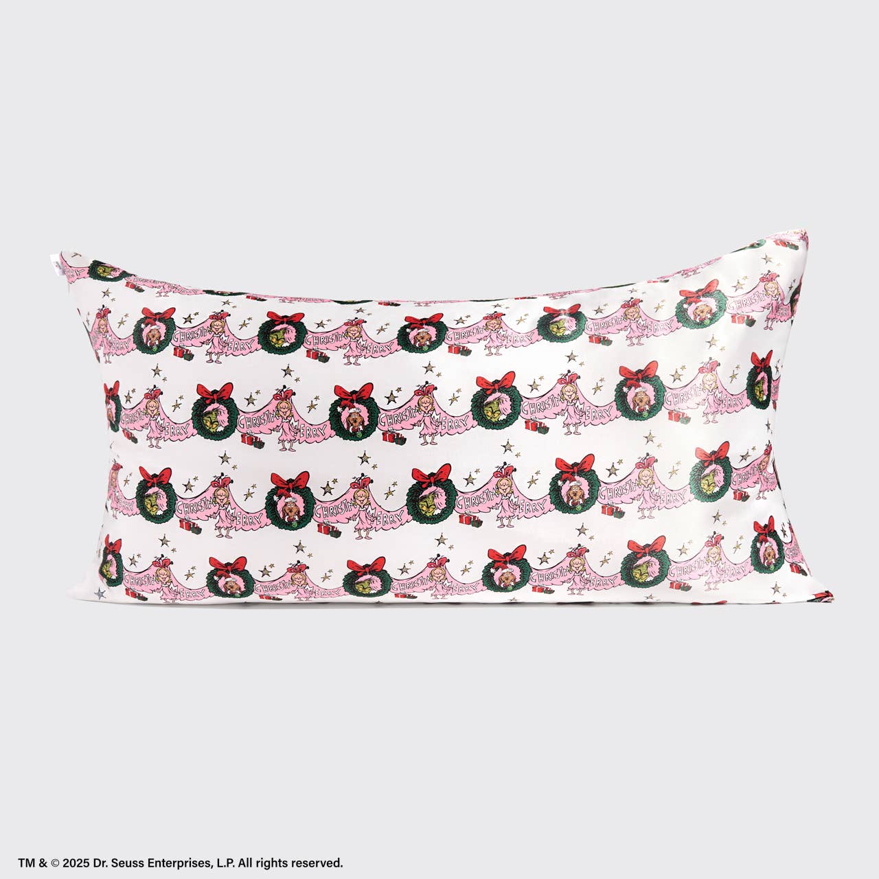 The Grinch x Kitsch Satin Pillowcase in Cindy Lou Who - King