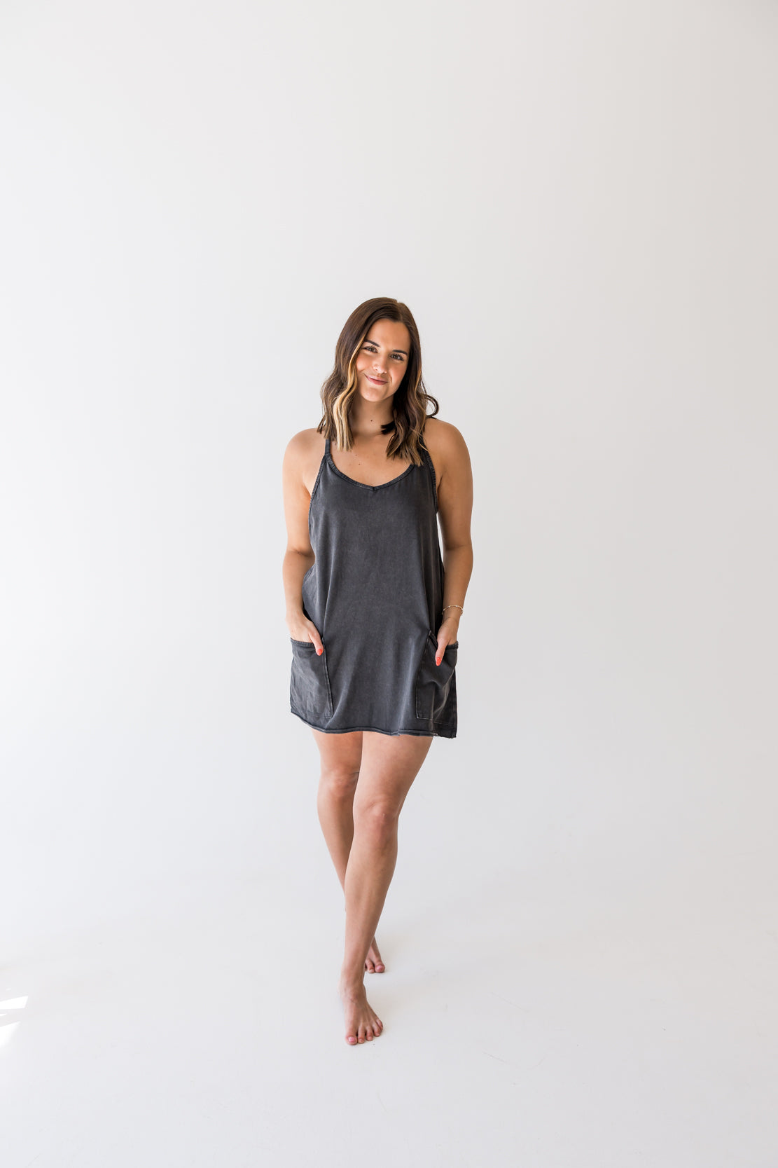 Hot Shot Mini Dress | Black