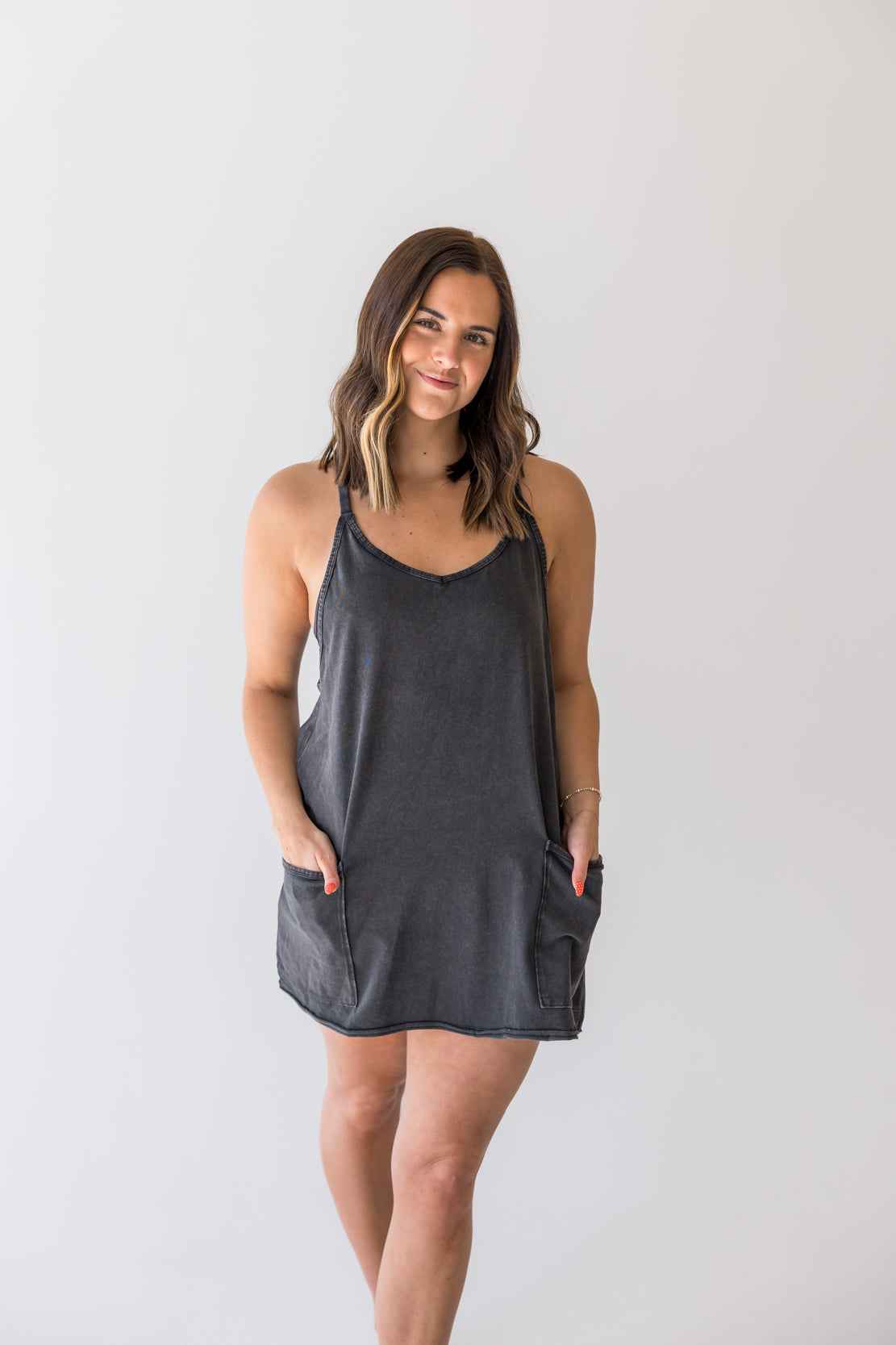 Hot Shot Mini Dress | Black