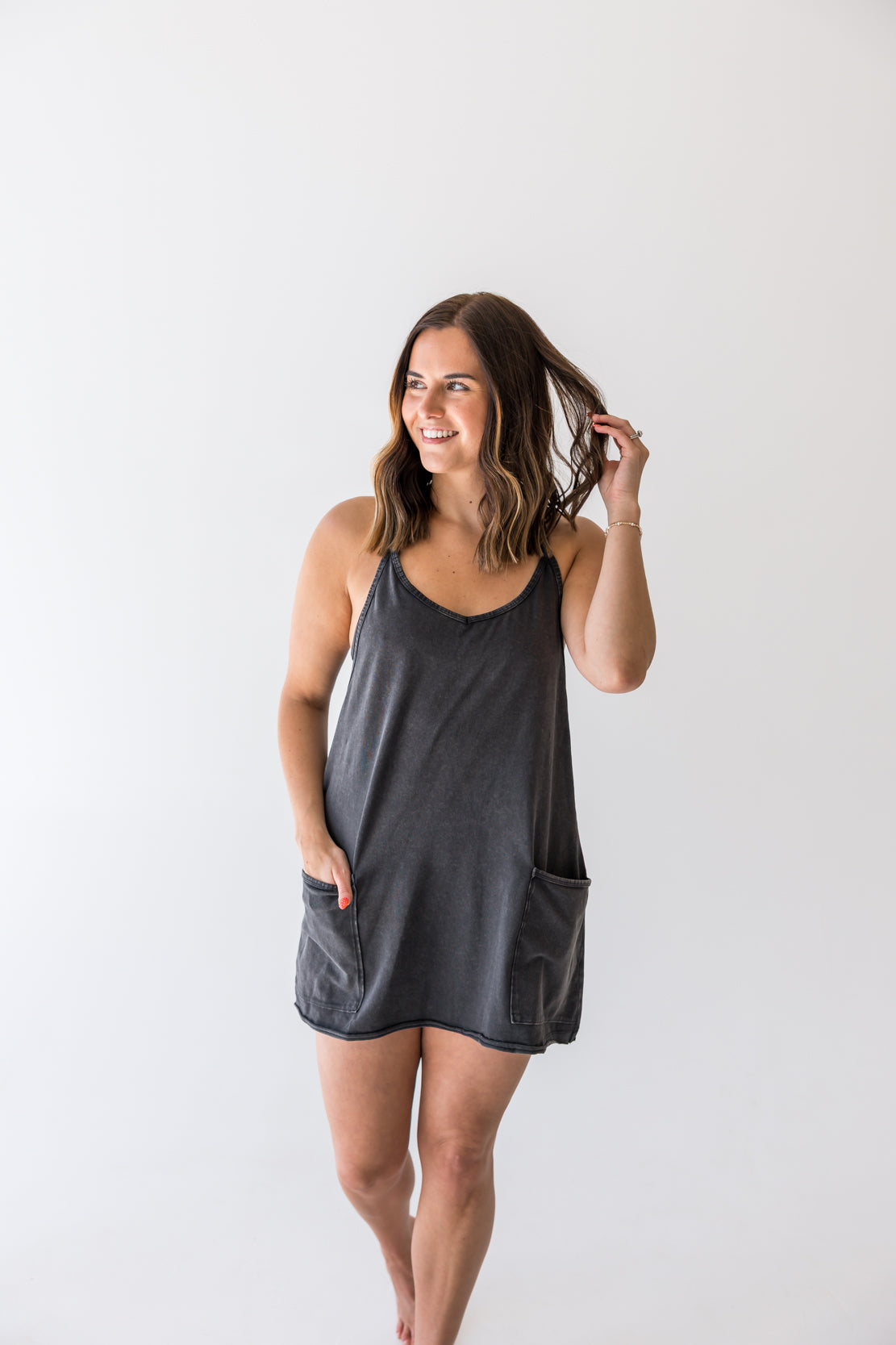 Hot Shot Mini Dress | Black