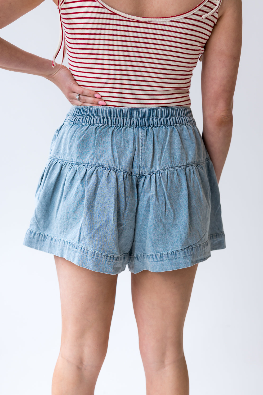 Maddox Button Down Shorts | Denim
