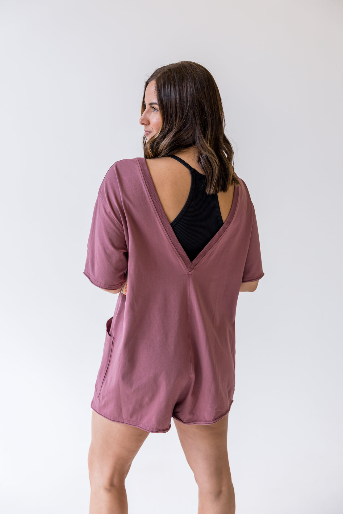 Hot Shot Tee Romper | Clove