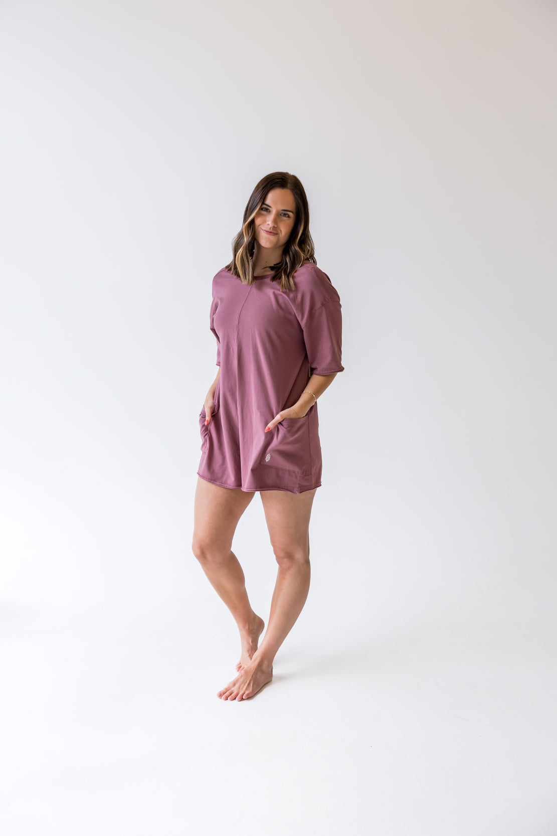 Hot Shot Tee Romper | Clove