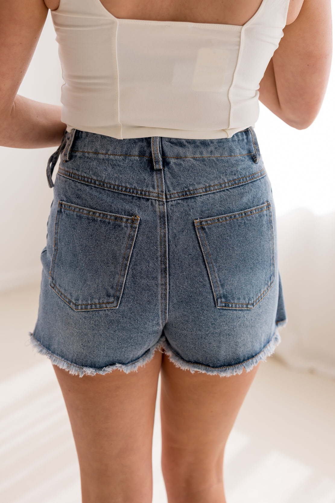 Palmer Jean Skort | Light Denim