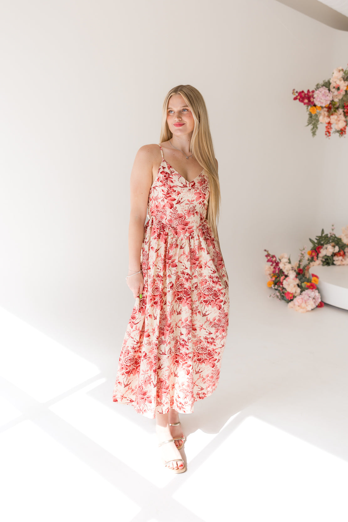 Elizabeth Floral Maxi Dress | Rouge Combo