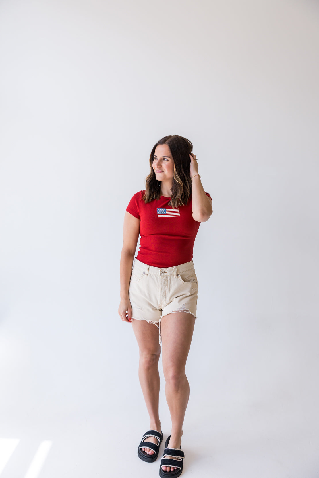 American Flag T-Shirt | Red
