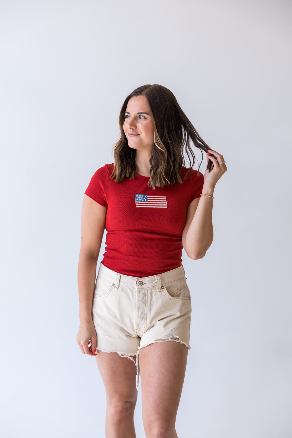 American Flag T-Shirt | Red