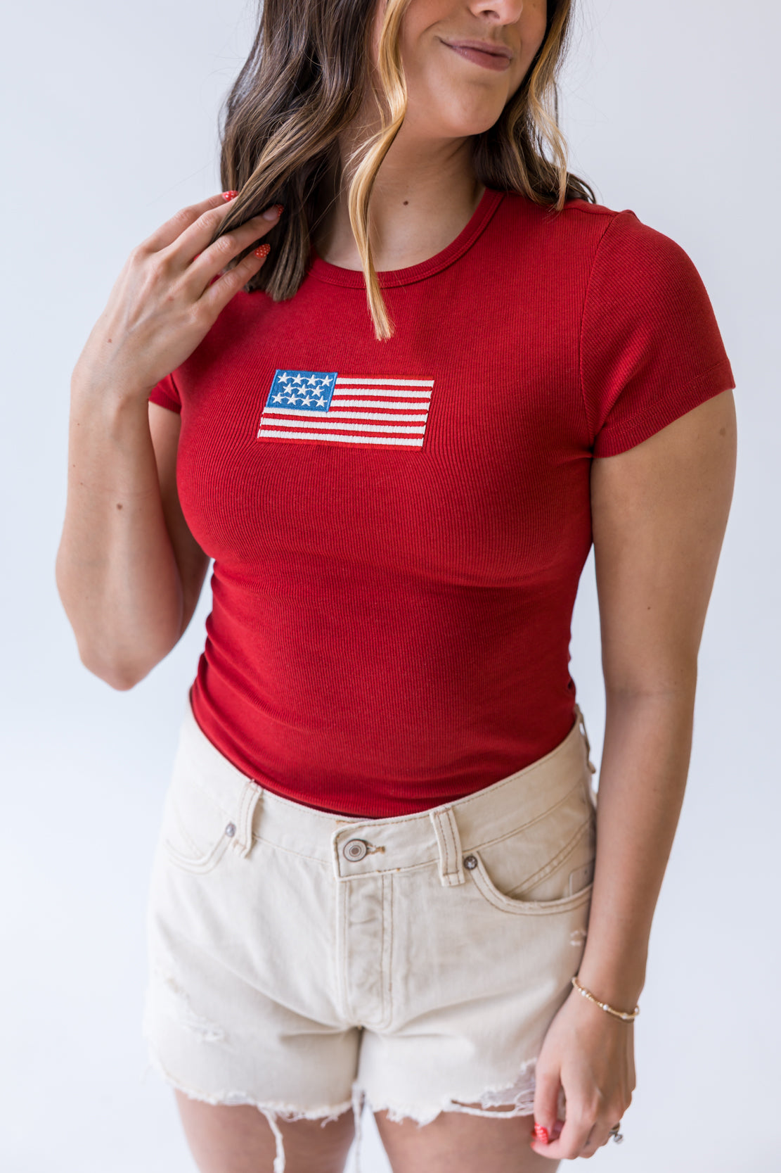 American Flag T-Shirt | Red
